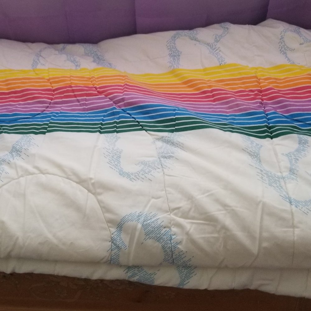 Queen Size Rainbow Comforter